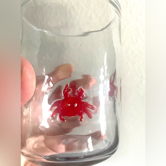 Anthropologie Icon Red Crab Glass 🦀 Pre-owned, used condition - Picture 2 of 6